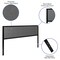 Flash Furniture King Tufted Metal Headboard in Dark Gray Fabric HG-HB1725-K-DG-GG - alternate 6